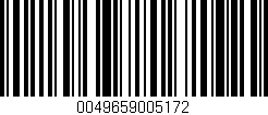 Código de barras (EAN, GTIN, SKU, ISBN): '0049659005172'