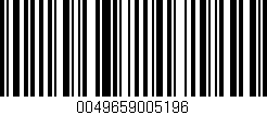 Código de barras (EAN, GTIN, SKU, ISBN): '0049659005196'