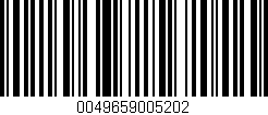 Código de barras (EAN, GTIN, SKU, ISBN): '0049659005202'