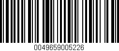 Código de barras (EAN, GTIN, SKU, ISBN): '0049659005226'