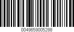 Código de barras (EAN, GTIN, SKU, ISBN): '0049659005288'
