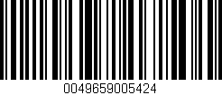 Código de barras (EAN, GTIN, SKU, ISBN): '0049659005424'