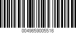 Código de barras (EAN, GTIN, SKU, ISBN): '0049659005516'