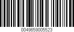 Código de barras (EAN, GTIN, SKU, ISBN): '0049659005523'