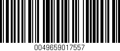 Código de barras (EAN, GTIN, SKU, ISBN): '0049659017557'