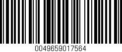 Código de barras (EAN, GTIN, SKU, ISBN): '0049659017564'