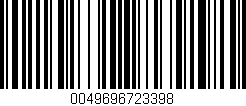 Código de barras (EAN, GTIN, SKU, ISBN): '0049696723398'