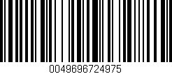 Código de barras (EAN, GTIN, SKU, ISBN): '0049696724975'