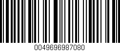 Código de barras (EAN, GTIN, SKU, ISBN): '0049696987080'