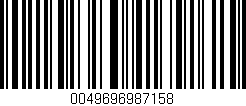 Código de barras (EAN, GTIN, SKU, ISBN): '0049696987158'