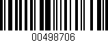 Código de barras (EAN, GTIN, SKU, ISBN): '00498706'