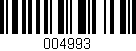 Código de barras (EAN, GTIN, SKU, ISBN): '004993'