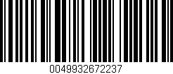 Código de barras (EAN, GTIN, SKU, ISBN): '0049932672237'