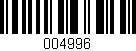 Código de barras (EAN, GTIN, SKU, ISBN): '004996'