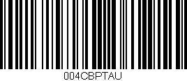 Código de barras (EAN, GTIN, SKU, ISBN): '004CBPTAU'
