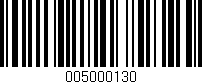 Código de barras (EAN, GTIN, SKU, ISBN): '005000130'