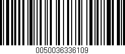 Código de barras (EAN, GTIN, SKU, ISBN): '0050036336109'