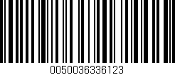 Código de barras (EAN, GTIN, SKU, ISBN): '0050036336123'