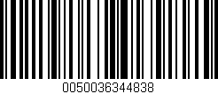Código de barras (EAN, GTIN, SKU, ISBN): '0050036344838'