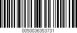 Código de barras (EAN, GTIN, SKU, ISBN): '0050036353731'