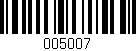 Código de barras (EAN, GTIN, SKU, ISBN): '005007'