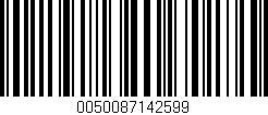 Código de barras (EAN, GTIN, SKU, ISBN): '0050087142599'