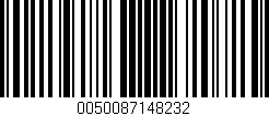 Código de barras (EAN, GTIN, SKU, ISBN): '0050087148232'