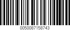 Código de barras (EAN, GTIN, SKU, ISBN): '0050087158743'