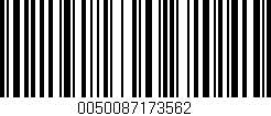 Código de barras (EAN, GTIN, SKU, ISBN): '0050087173562'
