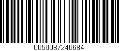 Código de barras (EAN, GTIN, SKU, ISBN): '0050087240684'