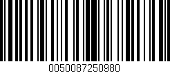 Código de barras (EAN, GTIN, SKU, ISBN): '0050087250980'