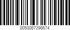 Código de barras (EAN, GTIN, SKU, ISBN): '0050087296674'