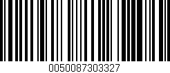 Código de barras (EAN, GTIN, SKU, ISBN): '0050087303327'