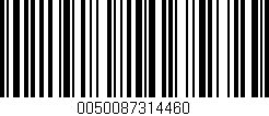 Código de barras (EAN, GTIN, SKU, ISBN): '0050087314460'