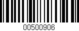 Código de barras (EAN, GTIN, SKU, ISBN): '00500906'