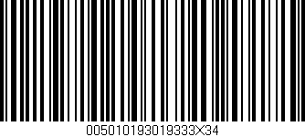 Código de barras (EAN, GTIN, SKU, ISBN): '005010193019333X34'