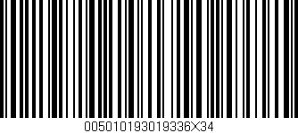 Código de barras (EAN, GTIN, SKU, ISBN): '005010193019336X34'