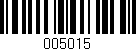 Código de barras (EAN, GTIN, SKU, ISBN): '005015'