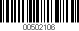 Código de barras (EAN, GTIN, SKU, ISBN): '00502106'
