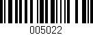 Código de barras (EAN, GTIN, SKU, ISBN): '005022'