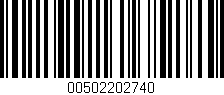 Código de barras (EAN, GTIN, SKU, ISBN): '00502202740'