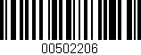 Código de barras (EAN, GTIN, SKU, ISBN): '00502206'