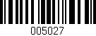 Código de barras (EAN, GTIN, SKU, ISBN): '005027'