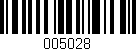 Código de barras (EAN, GTIN, SKU, ISBN): '005028'