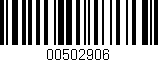 Código de barras (EAN, GTIN, SKU, ISBN): '00502906'
