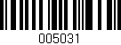 Código de barras (EAN, GTIN, SKU, ISBN): '005031'