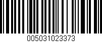 Código de barras (EAN, GTIN, SKU, ISBN): '005031023373'