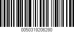 Código de barras (EAN, GTIN, SKU, ISBN): '0050319206280'