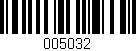 Código de barras (EAN, GTIN, SKU, ISBN): '005032'