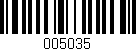 Código de barras (EAN, GTIN, SKU, ISBN): '005035'